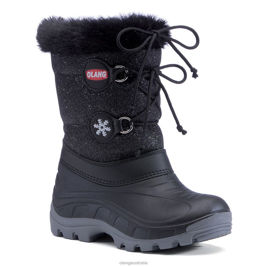 Footwear X82BL130 Met Black Kids Olang Patty Lux